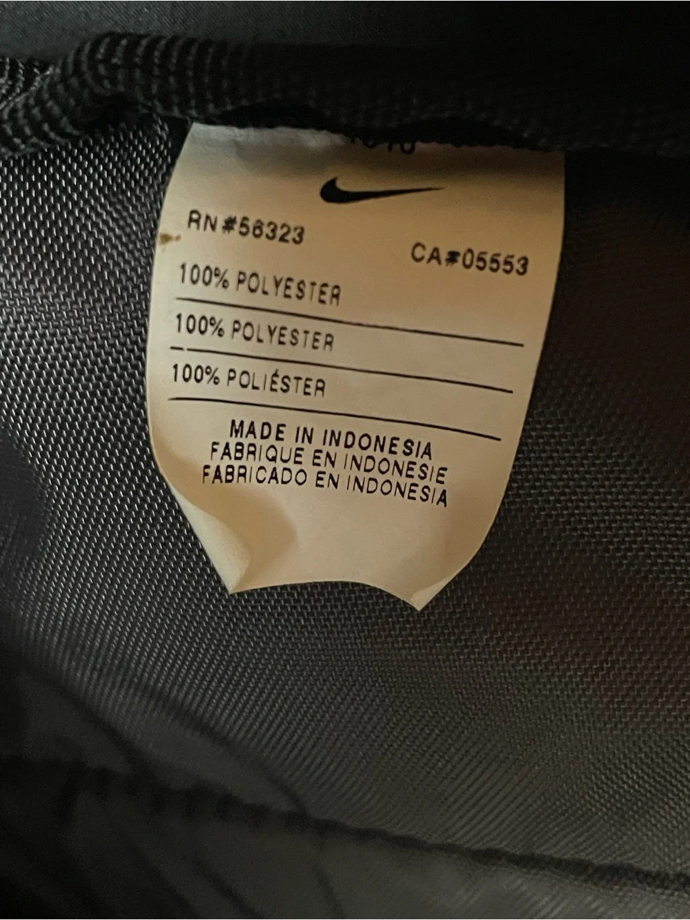 Nike Black Max Air Backpack with Padded Shoulder Straps